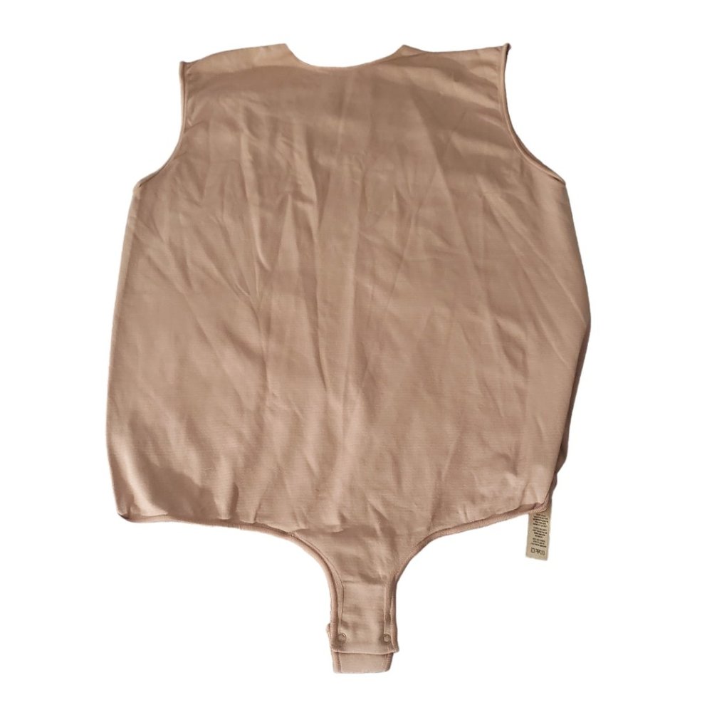 CT762 Skims NWOT Essential Crew Neck Sleeveless Bodysuit Thong Sienna 2X/3X